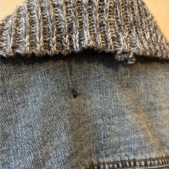 BKE Denim Jacket with Knit Collar - Picture 10 of 10